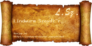 Lindwurm Szevér névjegykártya